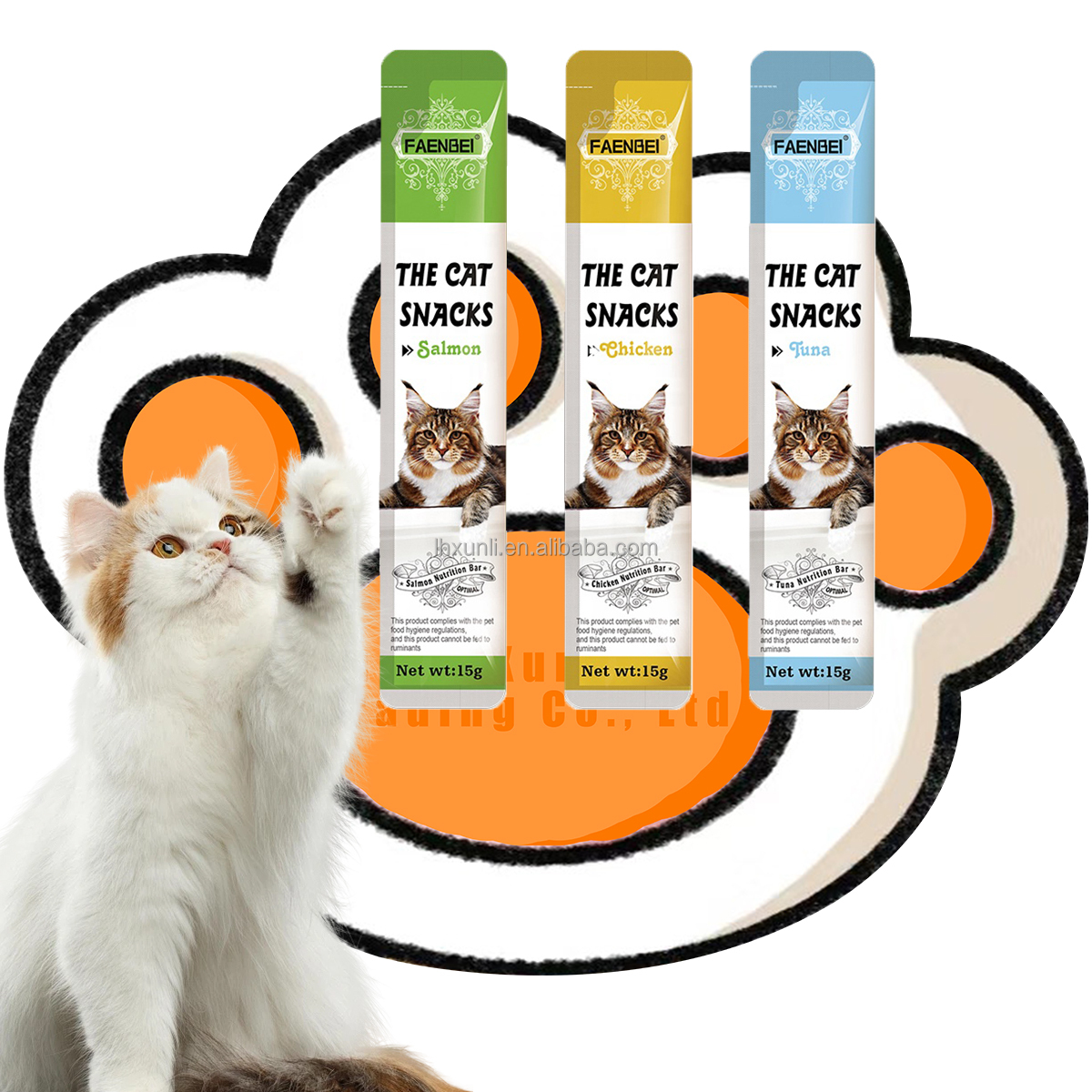Cat strips cat snacks nutrition and weight gain for young adults dried fish licking sauce canned cat delicious wet food