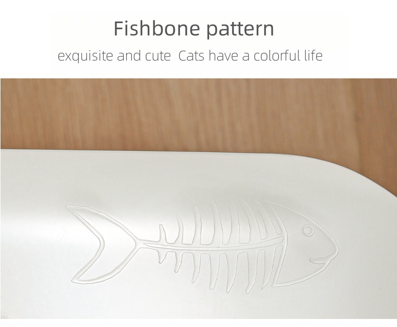 Manufacturer wholesale Open Top cat litter box accessories High-Sided toilet for cat Easy Cleaning Cat Litter Pan