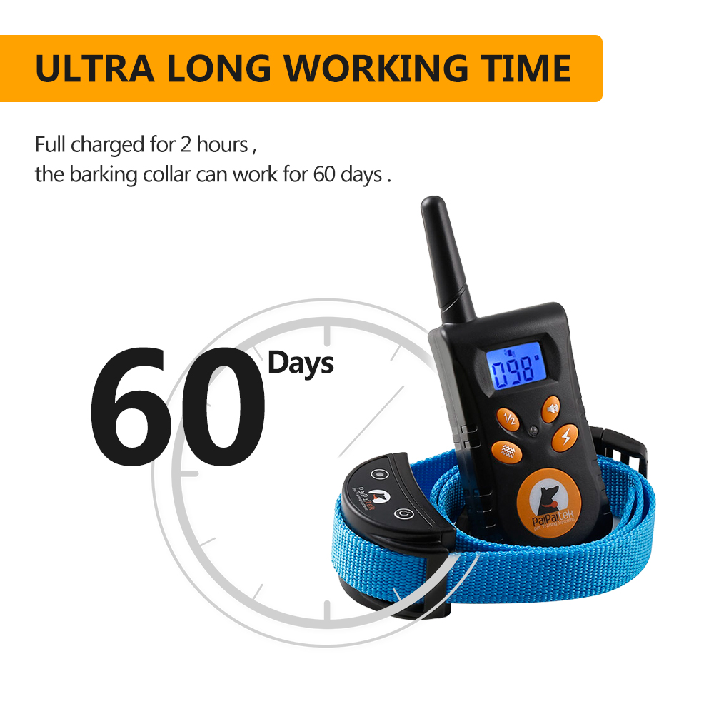 pet supplies Electric buzz And Beep 500 Meters Pet Remote Control dog bark shock collar remote training device for 2 dogs