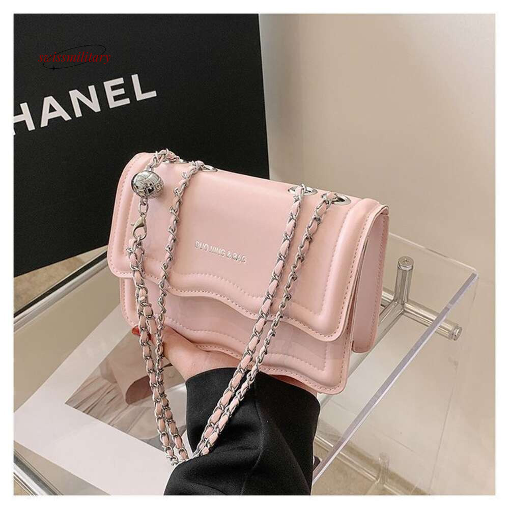 New niche wave small square bag with a chain like feel, underarm single shoulder crossbody bag H726#18 swissmilitary