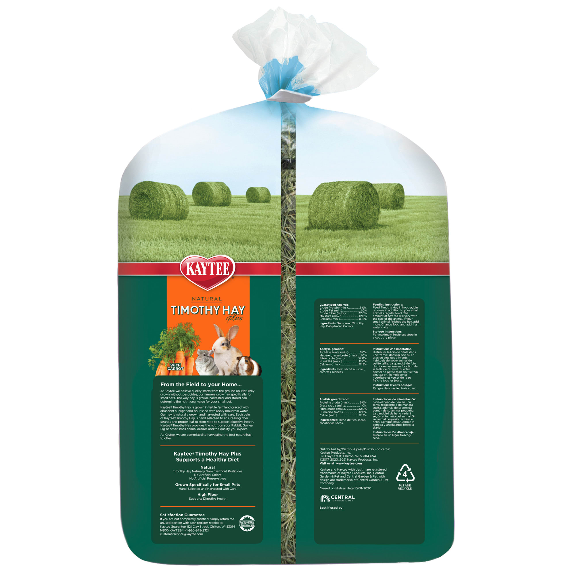Kaytee Timothy Hay with Carrots, 48 oz.