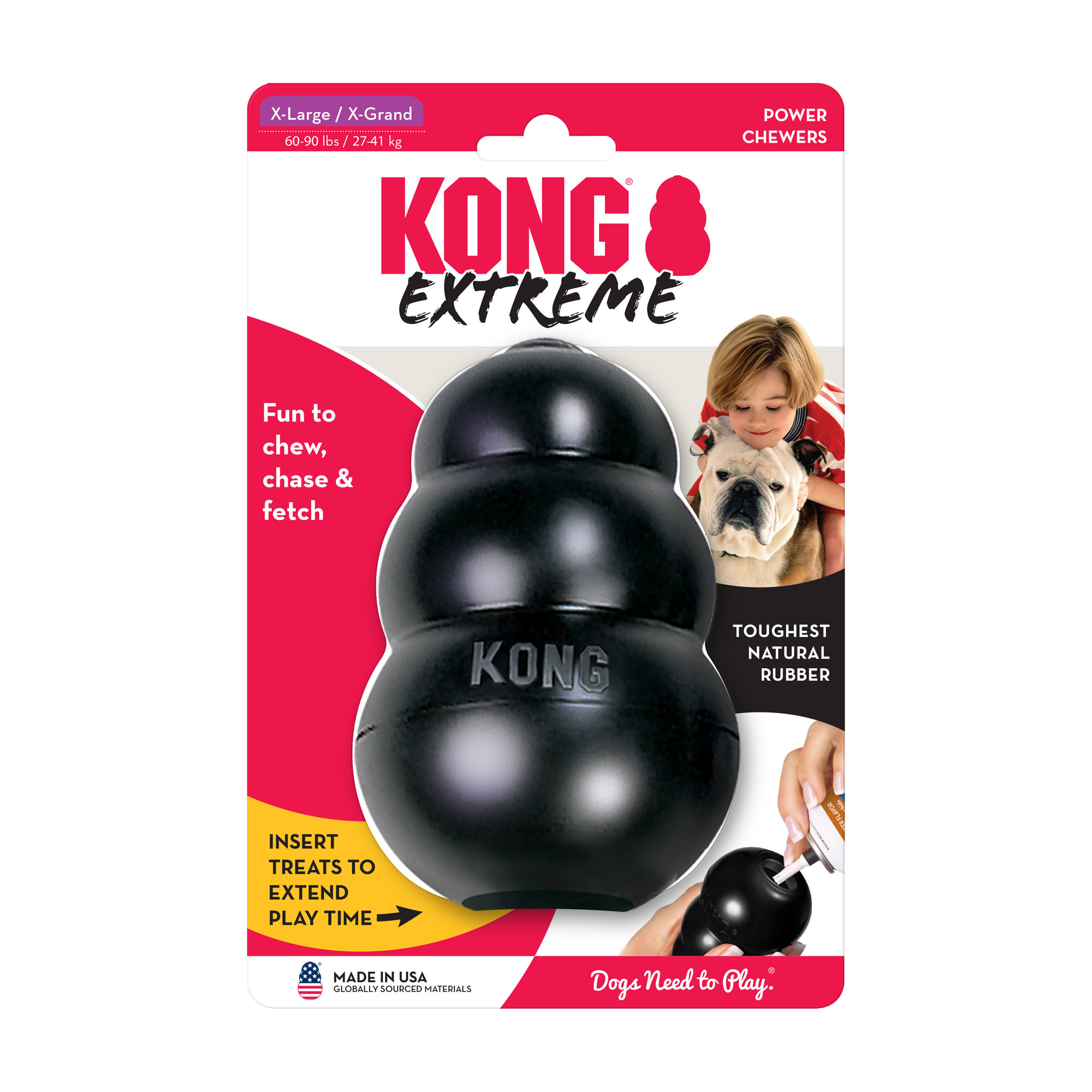 KONG Black Extreme Dog Toy, X-Large