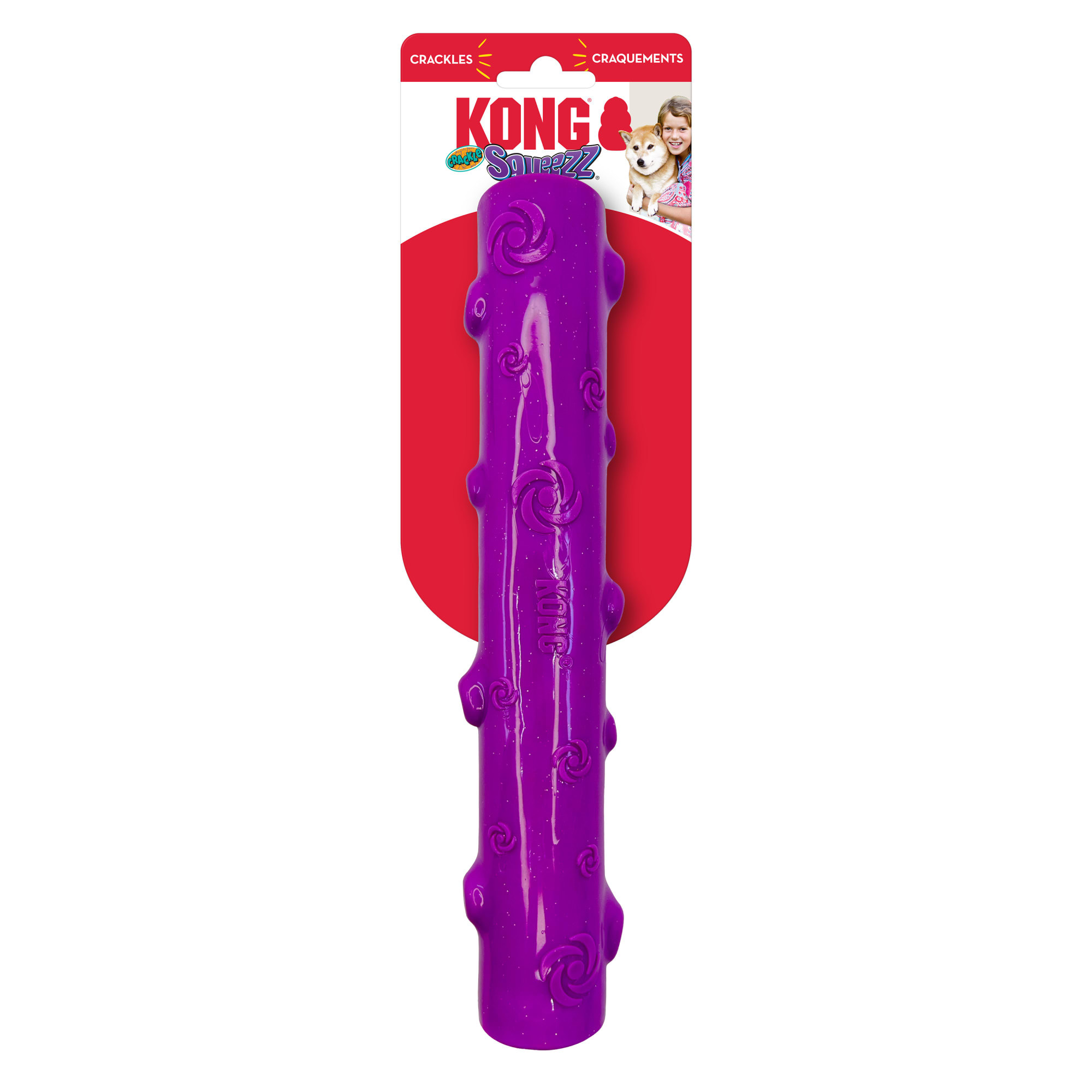 KONG Halloween Squeezz Crackle Stick Assorted Dog Toy, Medium
