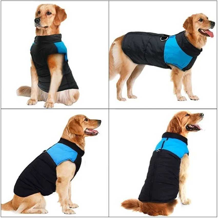 S-7XL Pet Dog Clothes Fashion Winter Thicken Warm Cotton Dog Coat Waterproof Jacket for Puppy Small Medium Large Dogs VestXJ241125