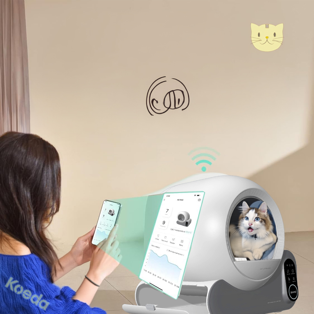 Self Cleaning Litter Box70L Large Capacity Smart Automatic Cat Litter Accessories Odorless Litter Box Self-Cleaning With App