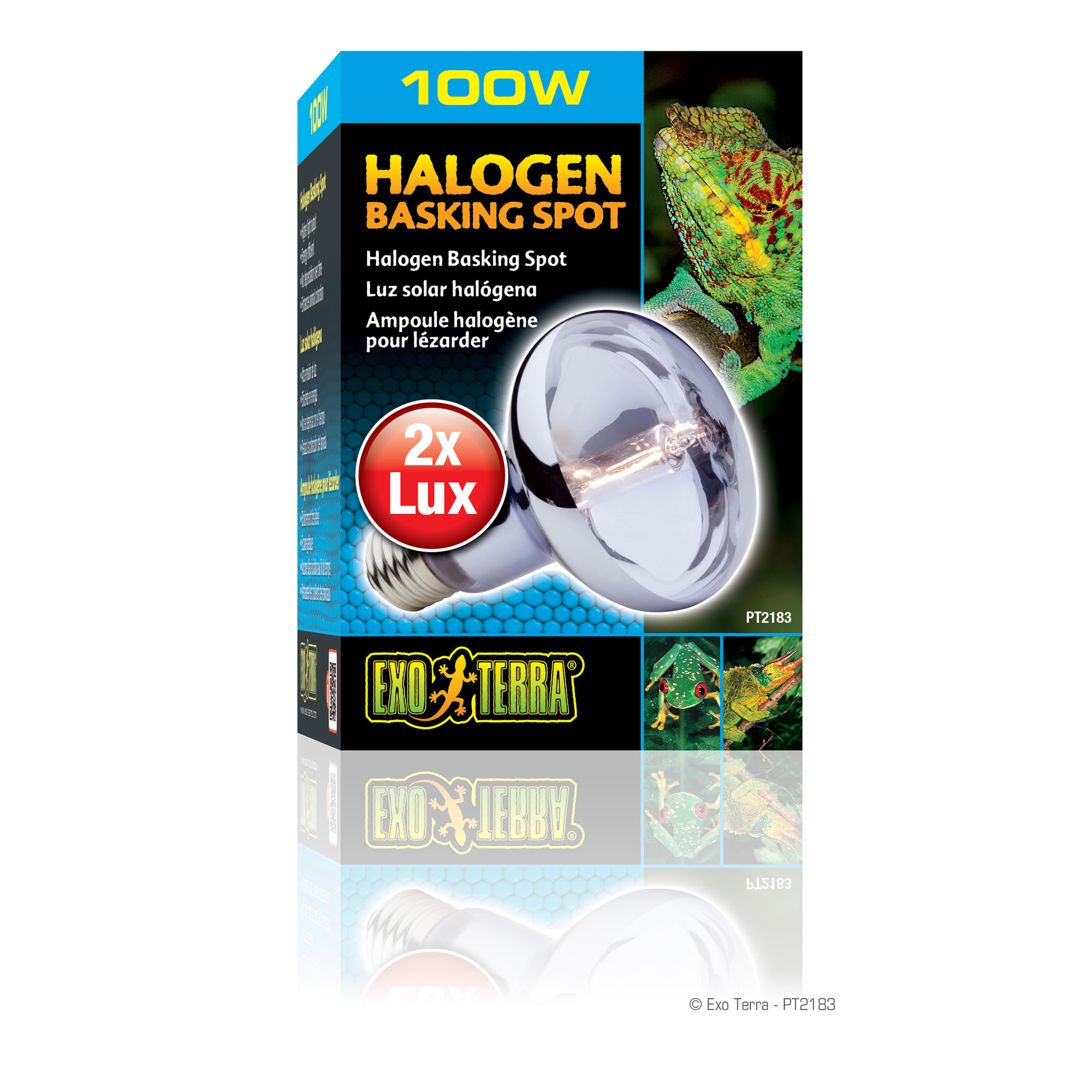 Exo-Terra Halogen Basking Spot Lamp, 100 Watts