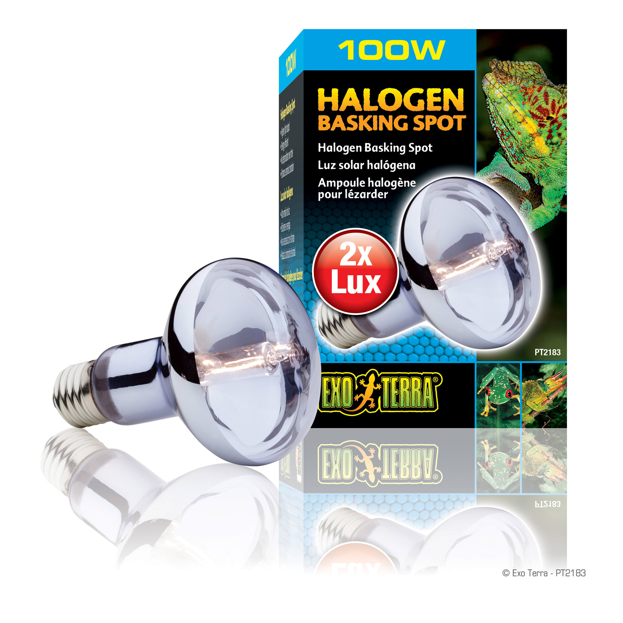 Exo-Terra Halogen Basking Spot Lamp, 100 Watts