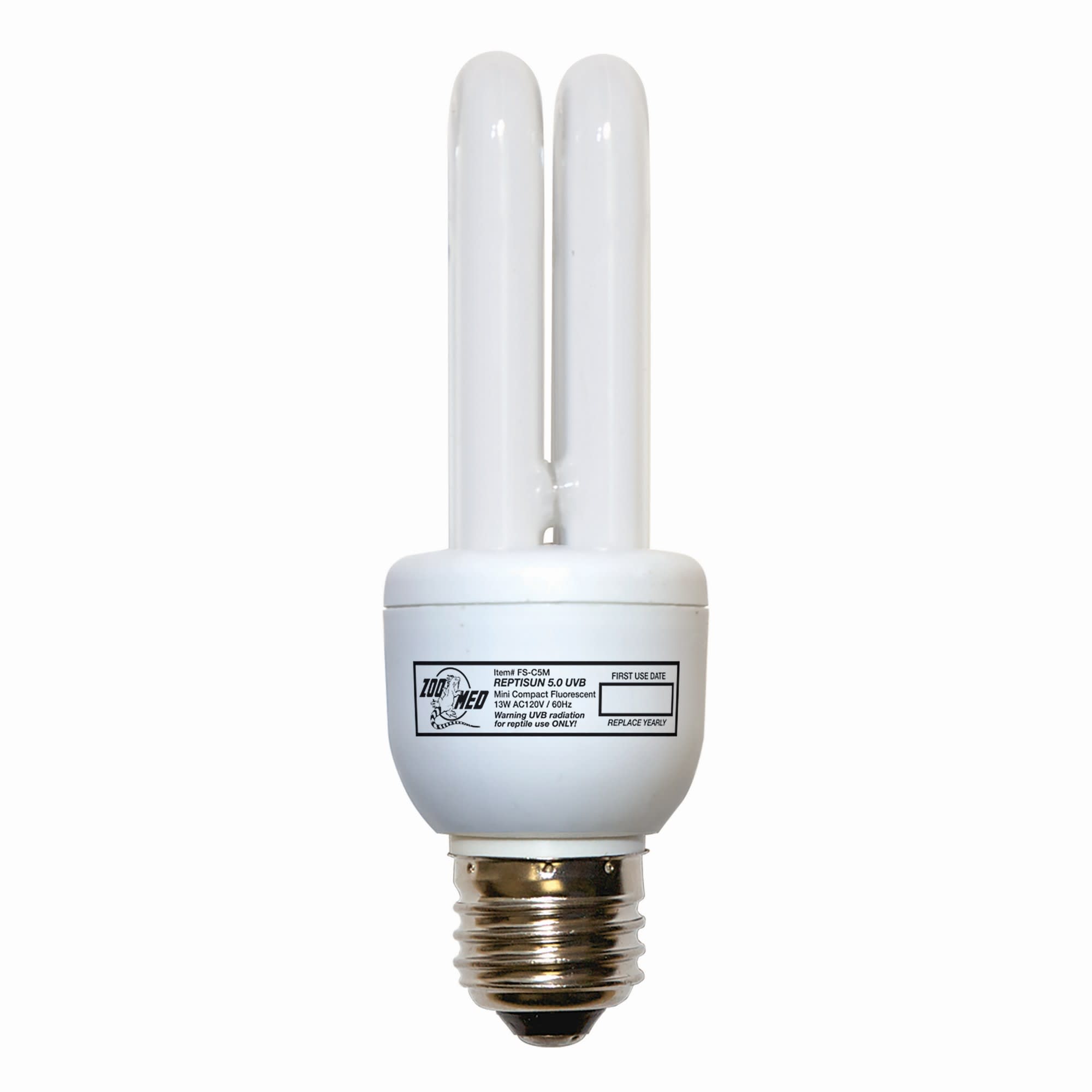 Zoo Med ReptiSun 5.0 Mini Compact Fluorescent Lamp, 13 Watts