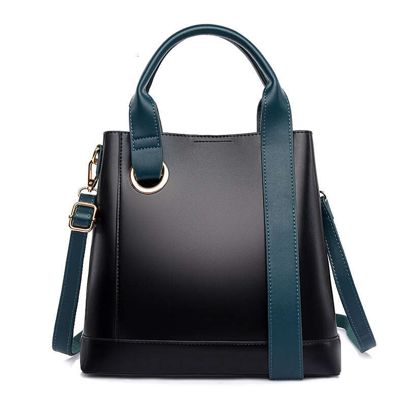LEMON KOKO Handbag, New Bucket Contrasting Color Women's Crossbody Bag, Fashionable Large Capacity Commuting Tote Bag For Women