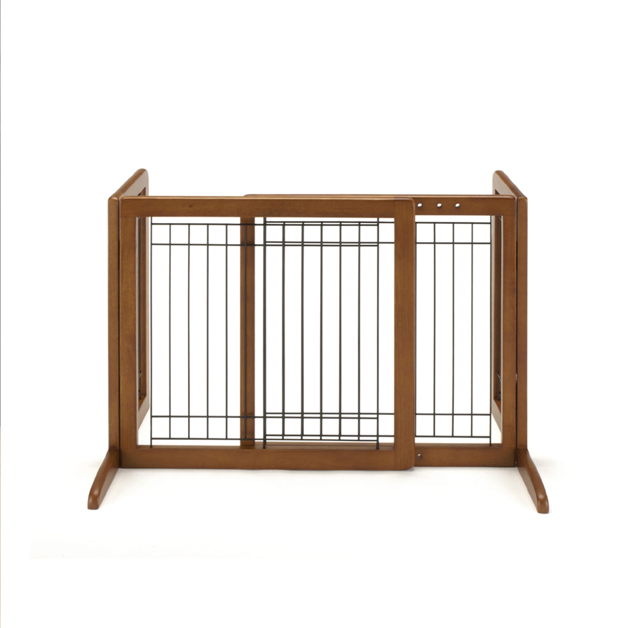 Richell Freestanding Step-Over Pet Gate, 26.4"-40.2"L X 17.7"W X 20.1"H