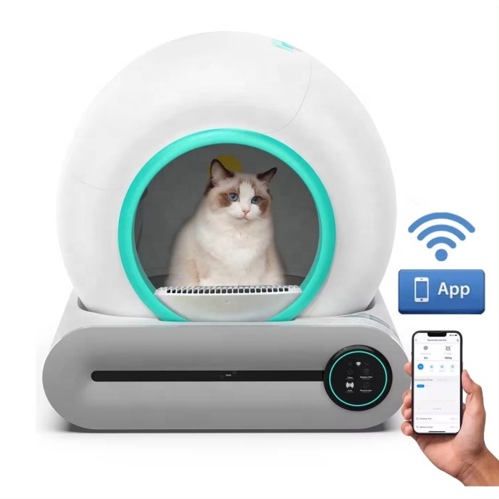 New fashion design Carton packing automatic sandbo cat litter box thickened cat toilet cat tree with litter box enclosure