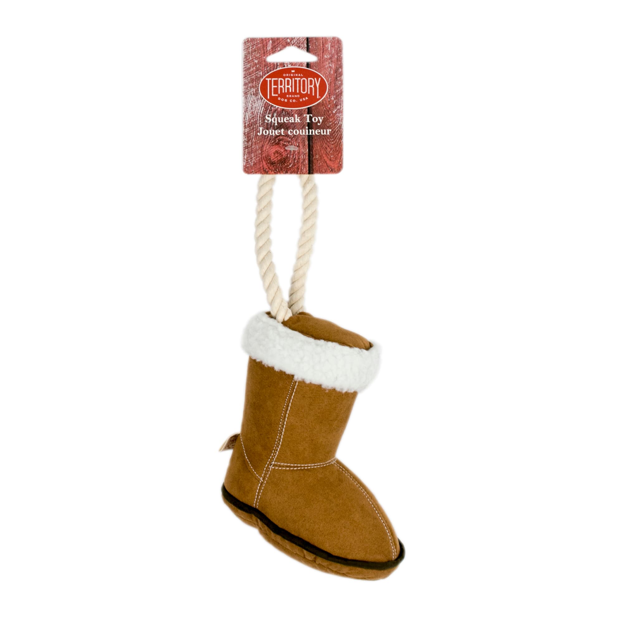 Territory Holiday Winter Boot Tug Dog Toy, Medium