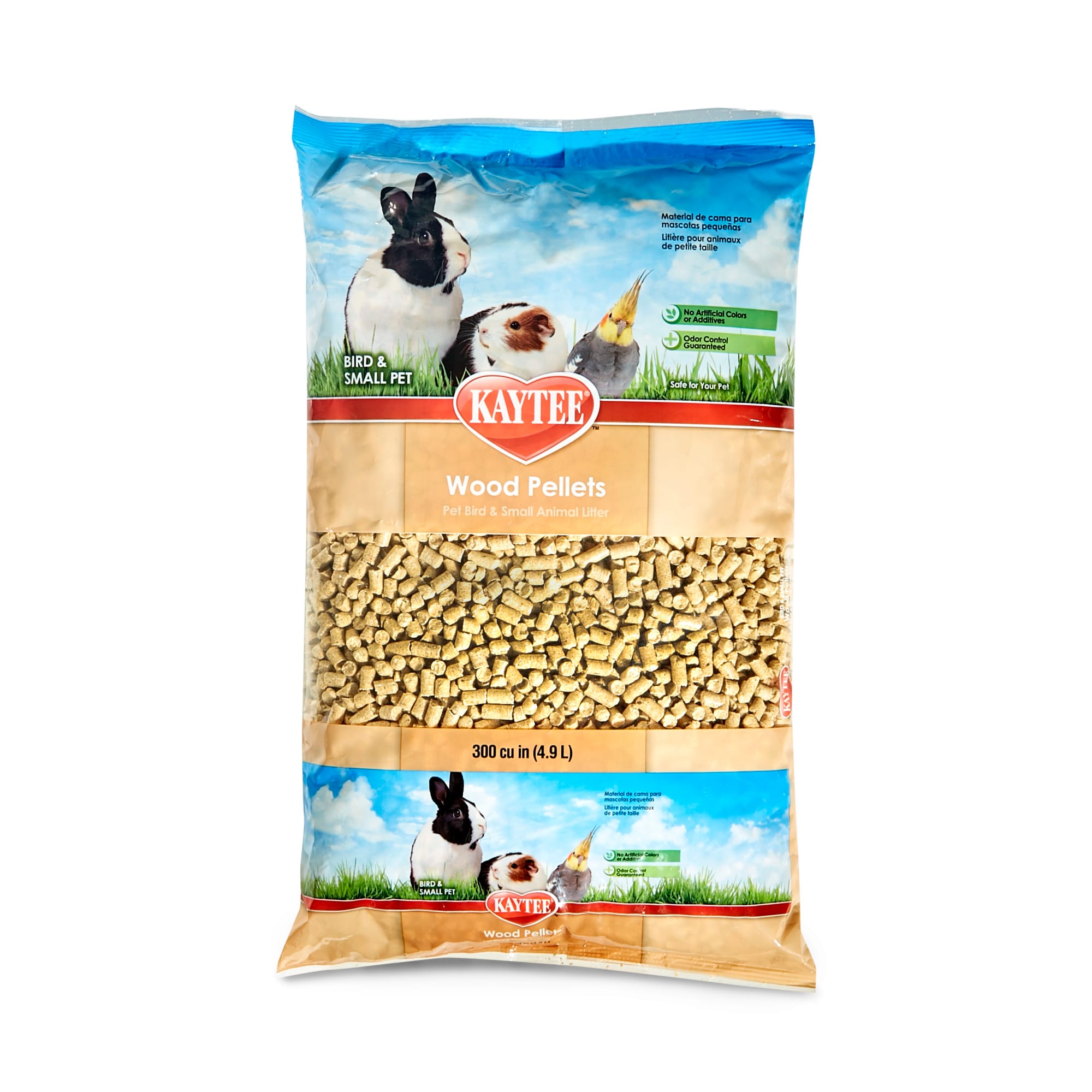 Kaytee Wood Pellets Bird & Small Animal Litter, 4.9 Liters (300 cu. in.)