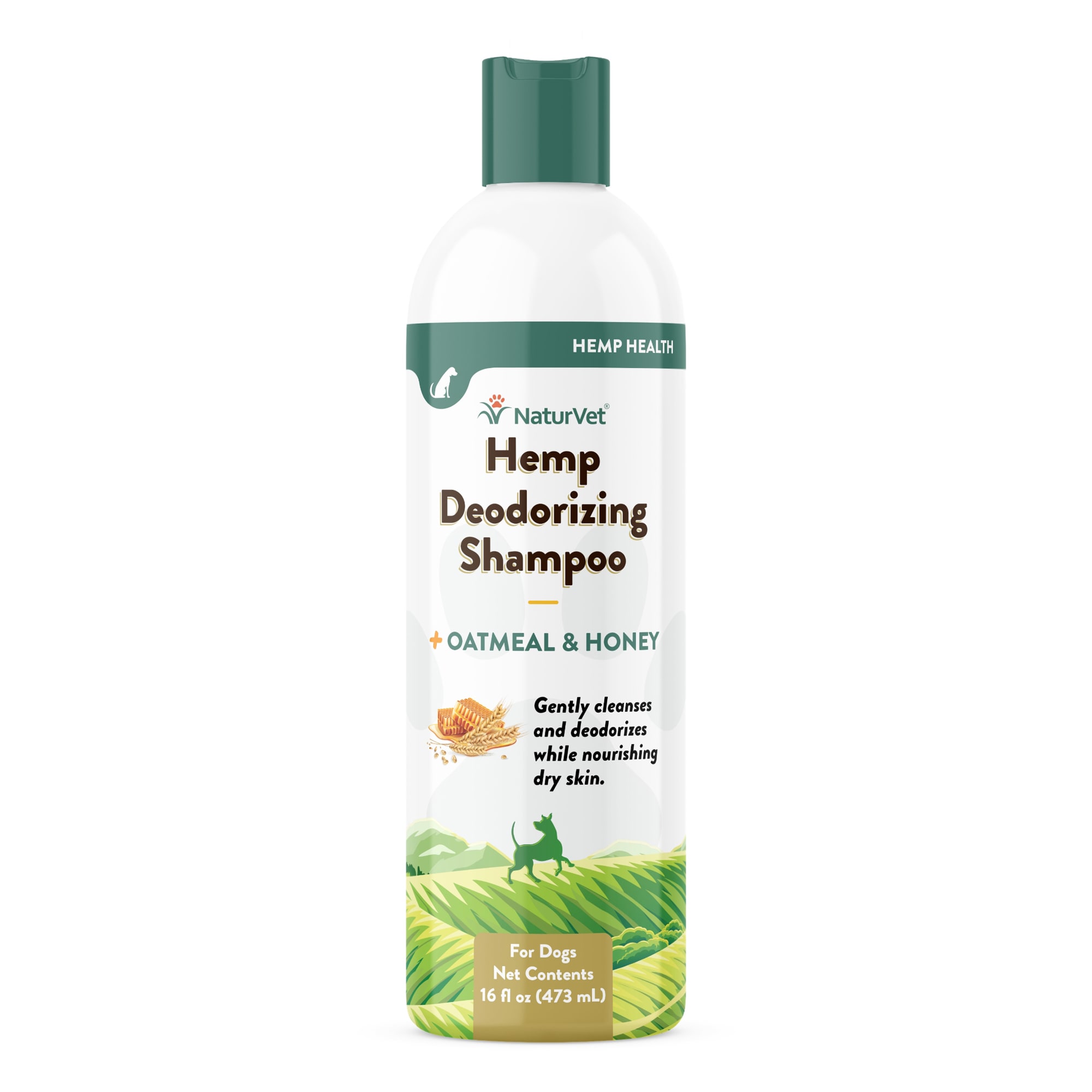 NaturVet Hemp Deodorizing Shampoo for Dogs, 16 fl. oz.