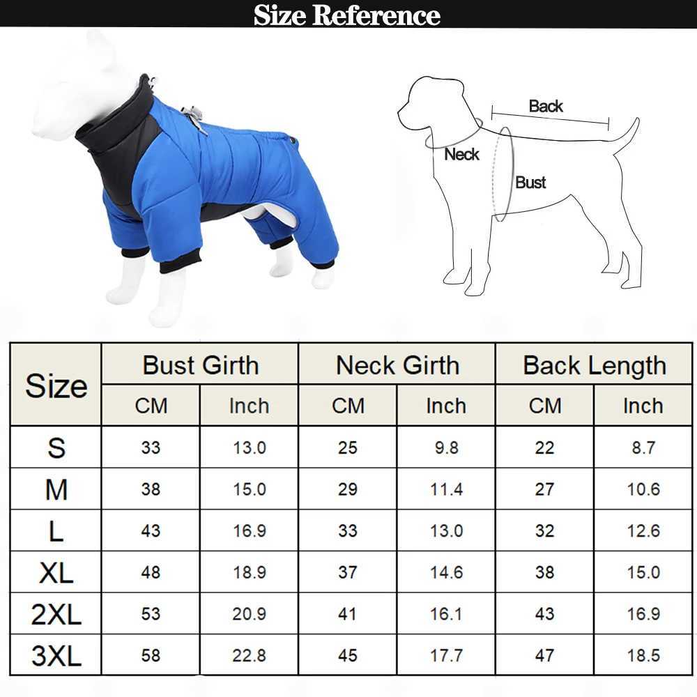 Waterproof Dog Jumpsuit Coat Winter Pet Dog Clothes Warm Puppy Cotton Jacket for Small Medium Dogs Pug Chihuahua Costume BulldogXJ241125