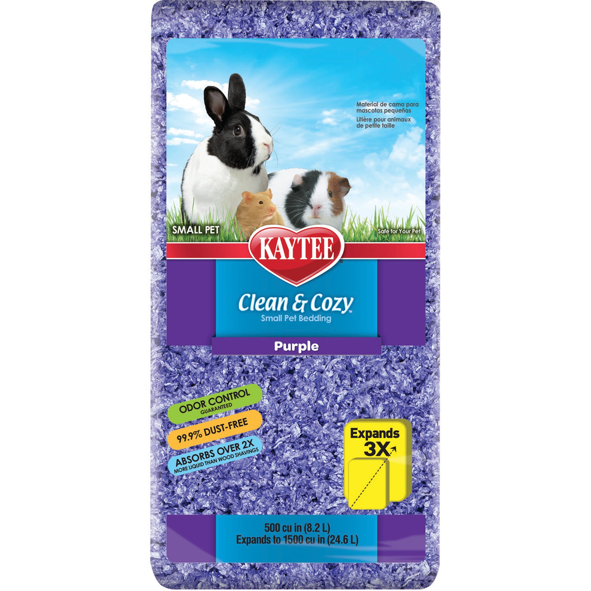 Kaytee Clean & Cozy Purple Small Animal Bedding, 24.6 Liters (1500 cu.in.)