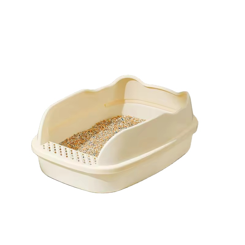 MMG Semi-Enclosed Litter Box Detachable Splash-Proof Non-Stick Cat Litter Pet Toilet Litter Box