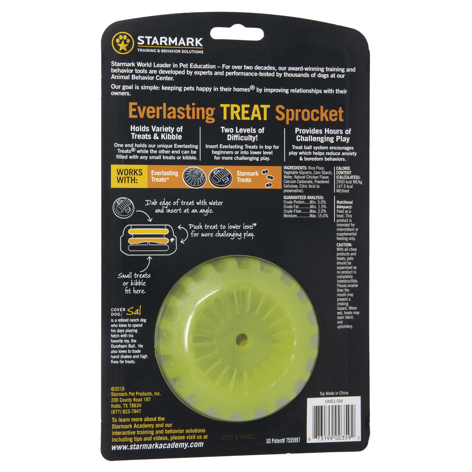 Starmark Everlasting Sprocket Dog Toys, Medium
