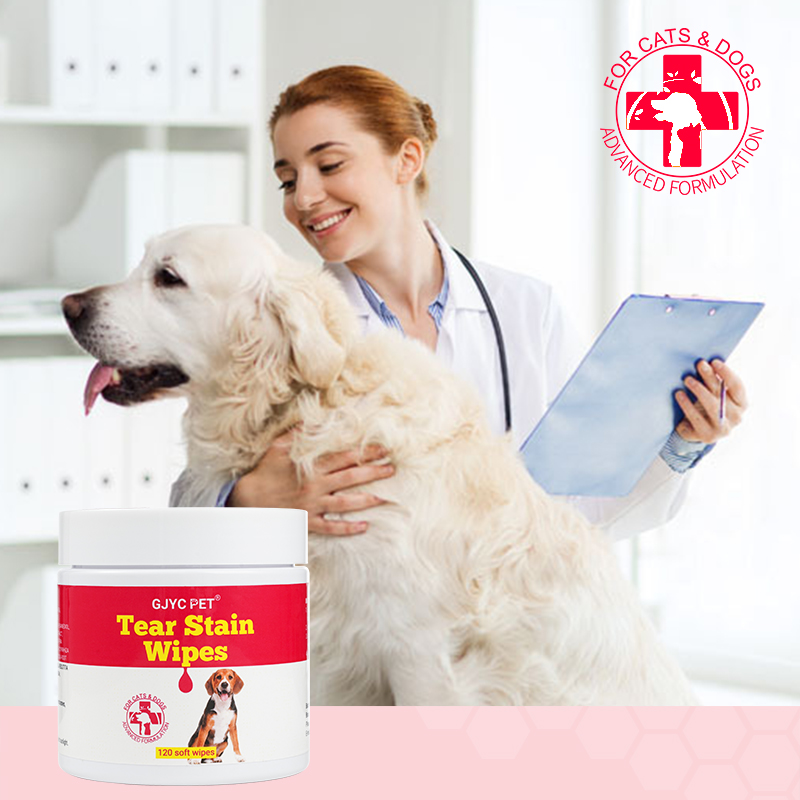 GJYC PET Dog Ear Wipes Eco Organic Thickened Biodegradable Tear Stain Cleaning Pet Eye Wipes