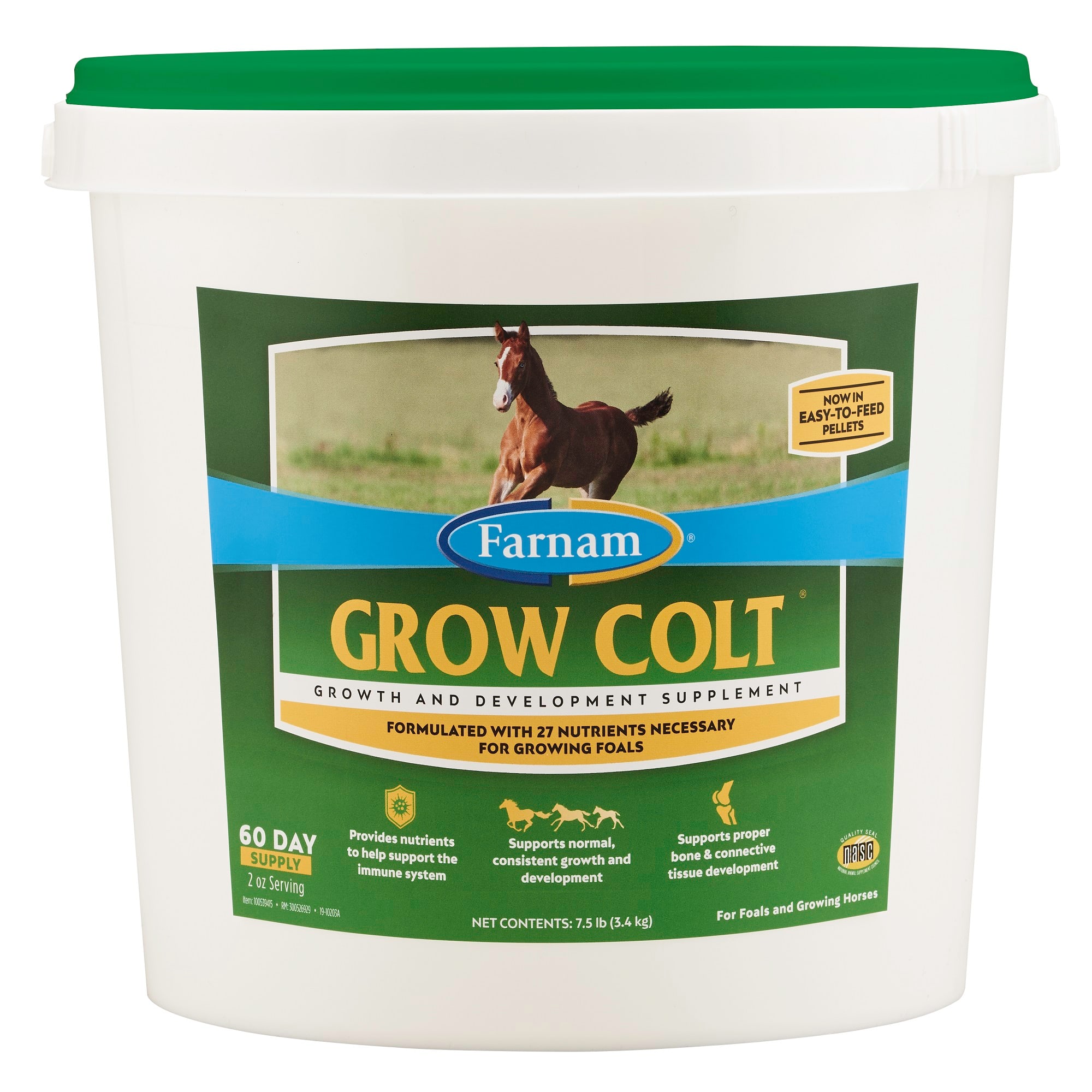 Farnam Grow Colt Growth & Development 60 Day Supplement, 7.5 lbs.