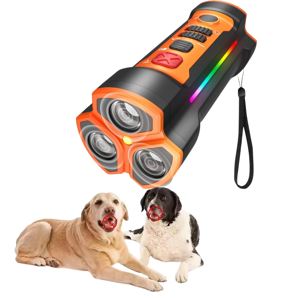 Nps Dog Trainer Barking Control Devices Ultrasonic Dog Repeller with Flashlight for Multi-breed Dogs