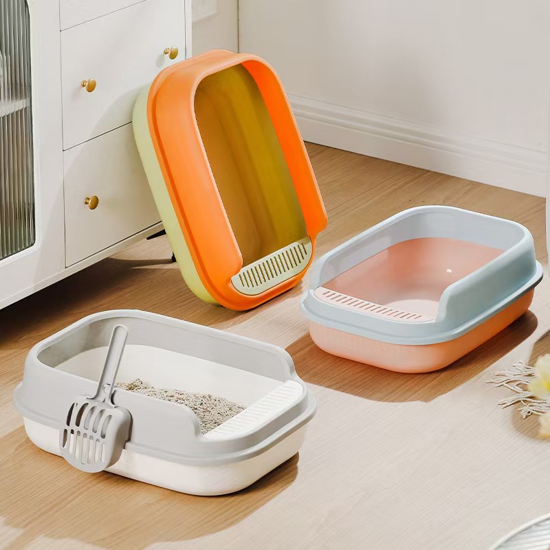 Hot Sale High Quality New Style Litter Box Toilet Waste Box Groom Pet Supplies Cute Sand Basin