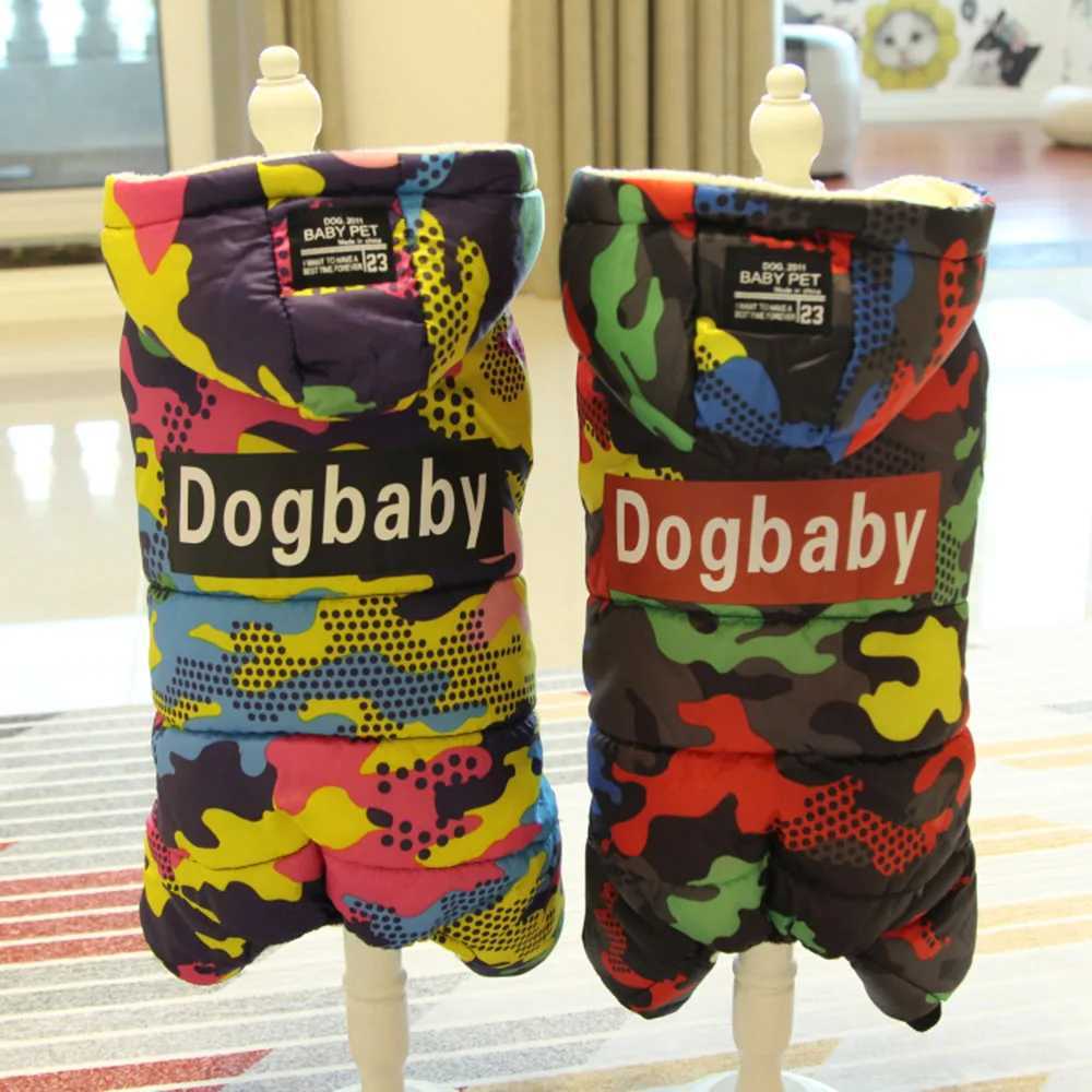 Pet Dog Clothes Winter Warm Dog Windproof Coat Thicken Pet Clothing For Dogs Cats Costume Jumpsuit Hoodies Jacket Pet SuppliesXJ241125