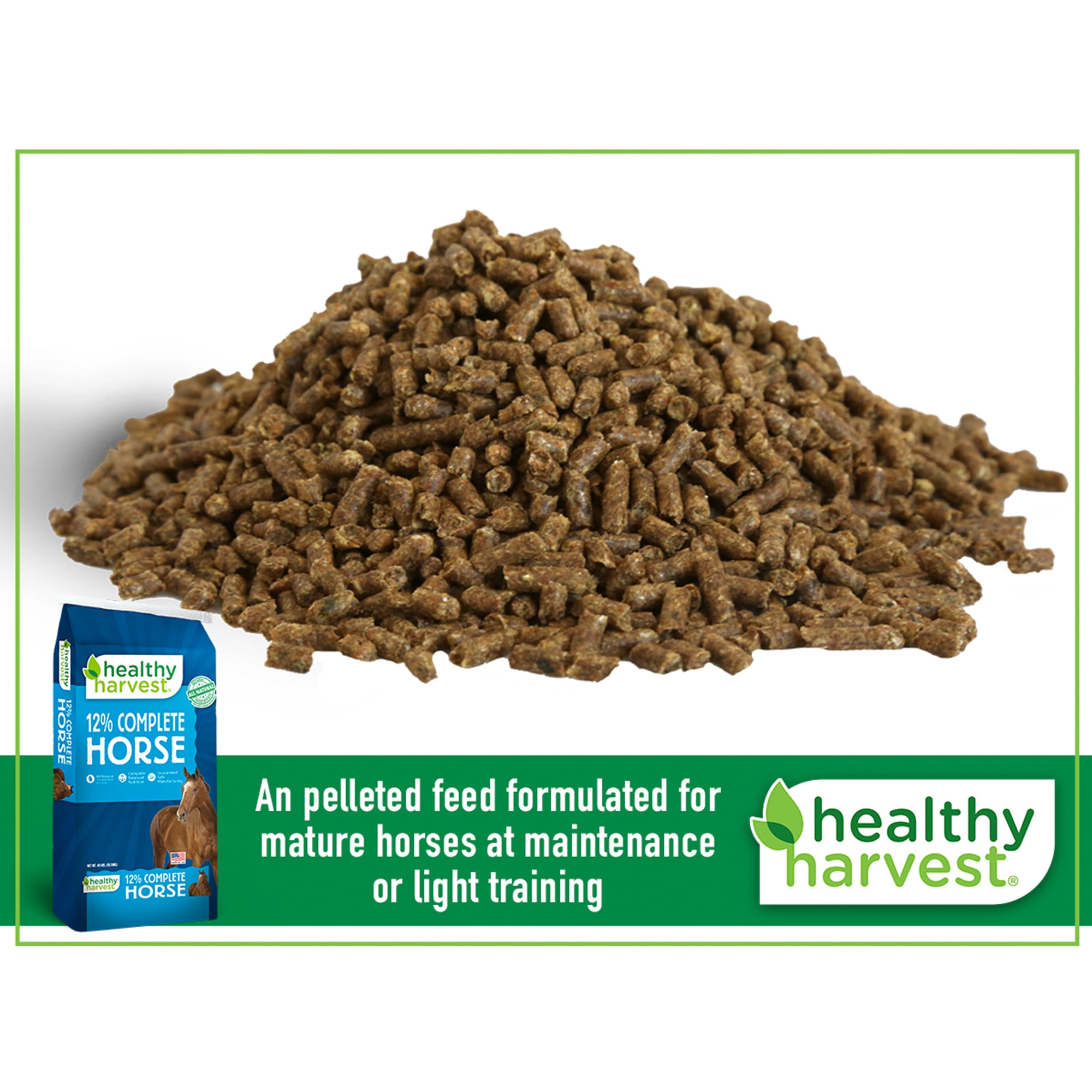 Healthy Harvest 12% Complete Horse Pellet, 40 lbs.