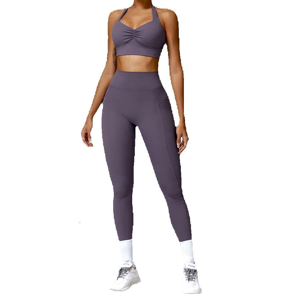 Yoga Clothing Sets Athletic Wear Women Sportswear High Waist Leggings Sports Bra Seamless Gym Tracksuit Fiess Workout Outfits