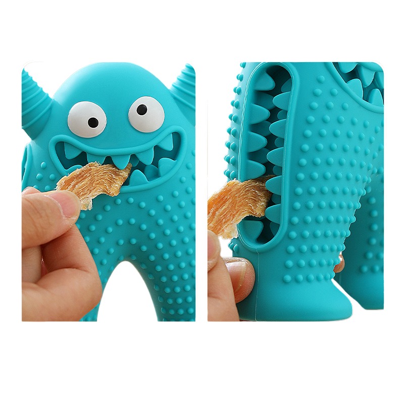 Pet Products Pet Interactive & Movement Toys Squeak Puppy Teeth Cleaning Treat Ball Silicone Pet Chew Toys Dog Chew Toy
