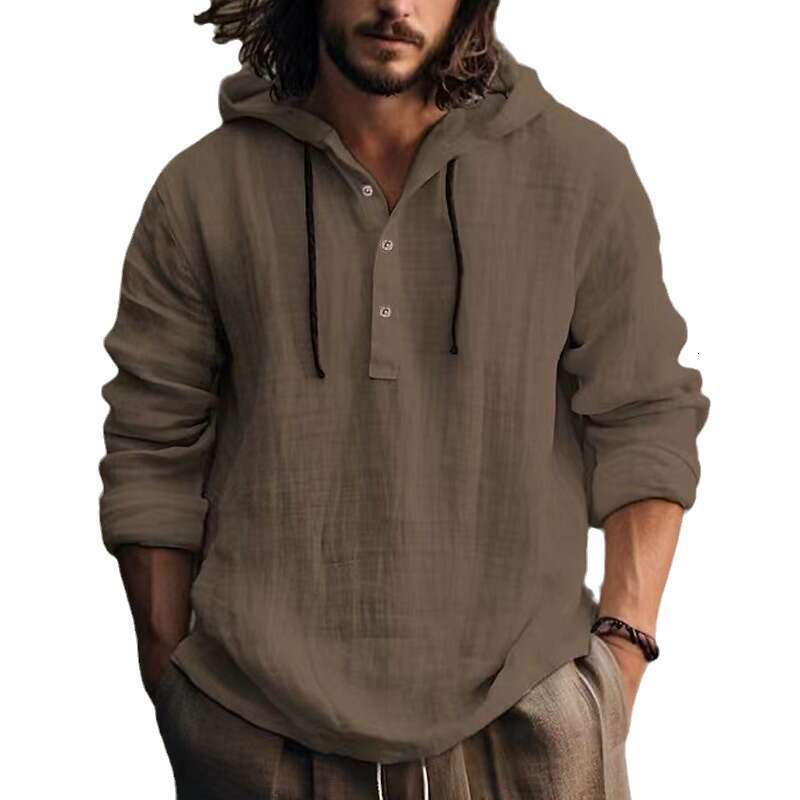 New Cotton En Shirt Hooded Sweatshirt With Long Sleeves For Spring And Summer Casual Daily Wear B4