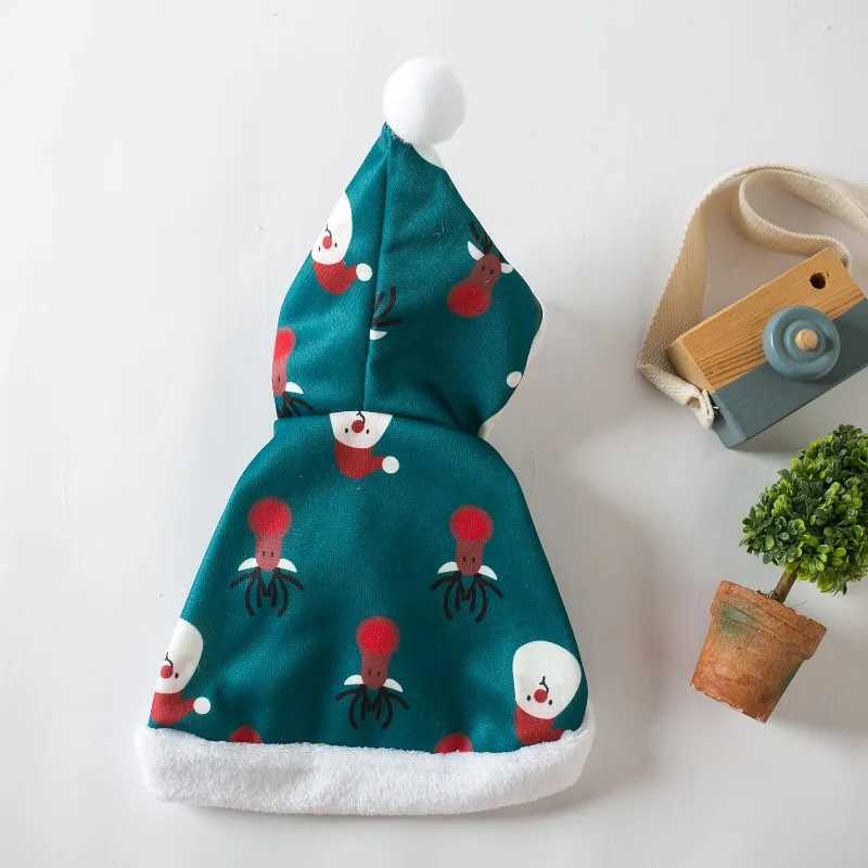 Pet Dog Christmas Clothes New Years Clothes Ball Cloak Pet Plush Coat Christmas Cloak Hat Puppy Clothes Dog AccessoriesXJ241125