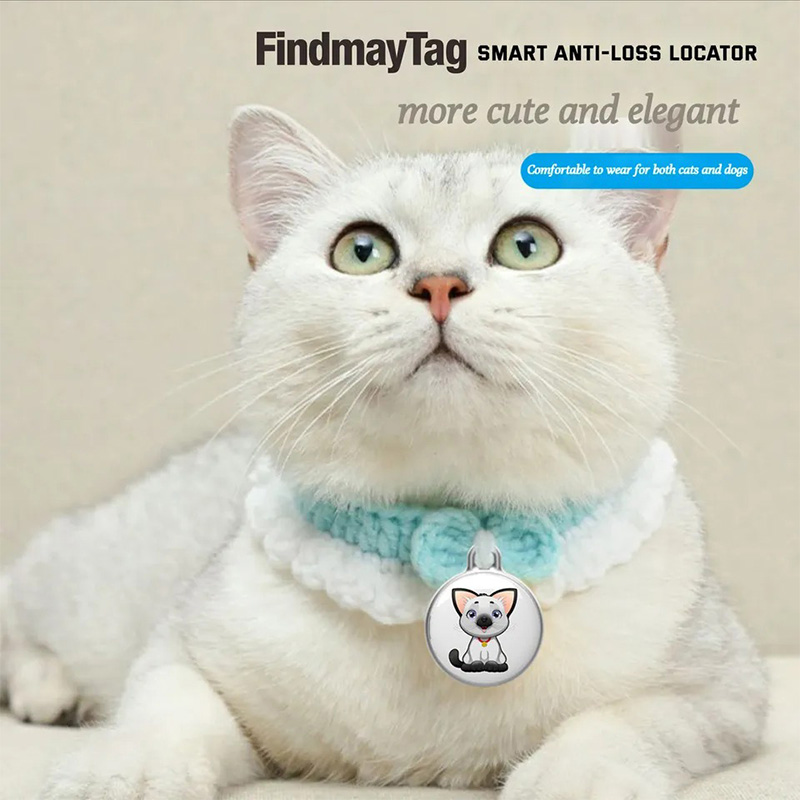 Wholesale Pet Anti-lost Device Worldwide Locator Key Finder APP Control Waterproof Mini Pet Cat Dog GPS Tracker Tag