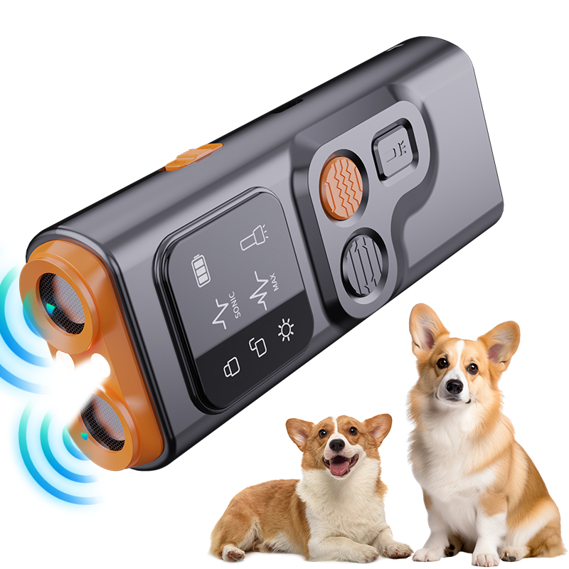Rechargeable LED Ultrasonic Dog Repeller Sonic Bark Deterrent Anti-Barking Stop Training Device Anti Barking Device