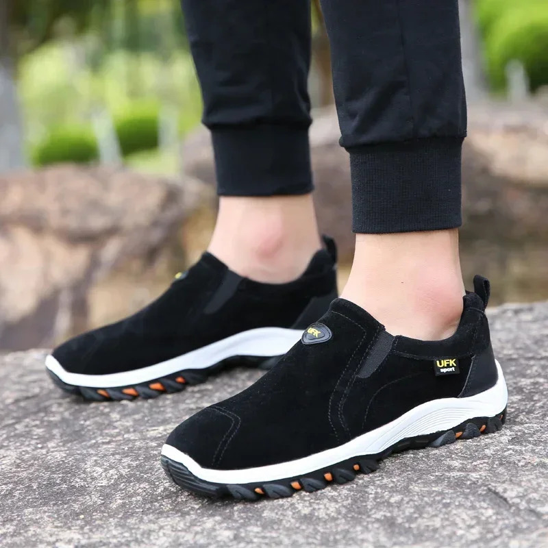Outdoor Hiking Camping Light Running Jogging Casual Sports Mens Shoes Non-slip Loafers Hiking Shoes Large Size 38-50 241125