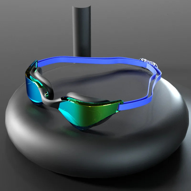 Swimming Glasses HD Waterproof Anti-fog Adult Training Racing Swimming Goggles Professional Comfort Plating Goggles 240415
