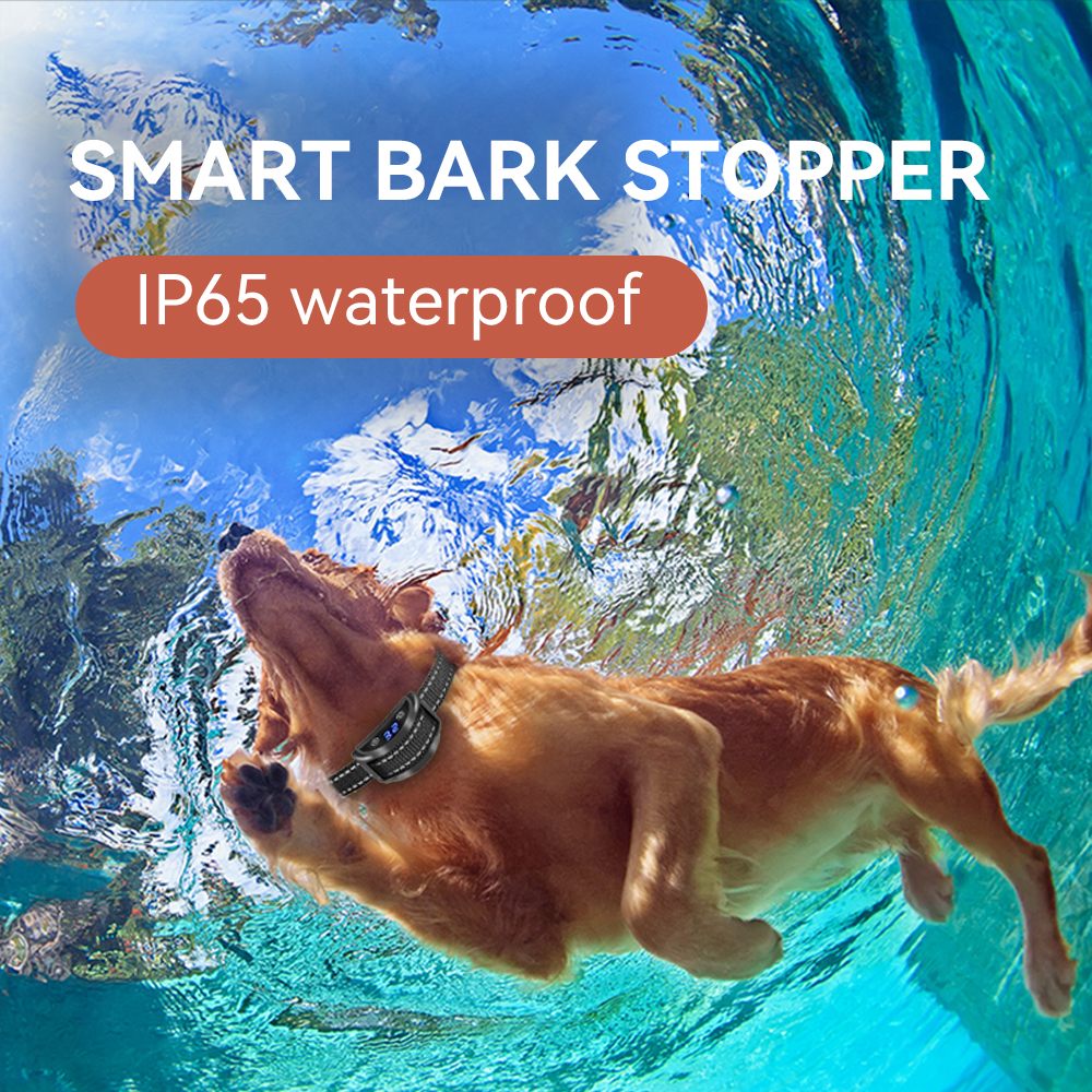 Automatic Dog Anti Bark Collar Electric Stop Barking Anti Bark Dog Training Products Protection From Pet Hond Shocker