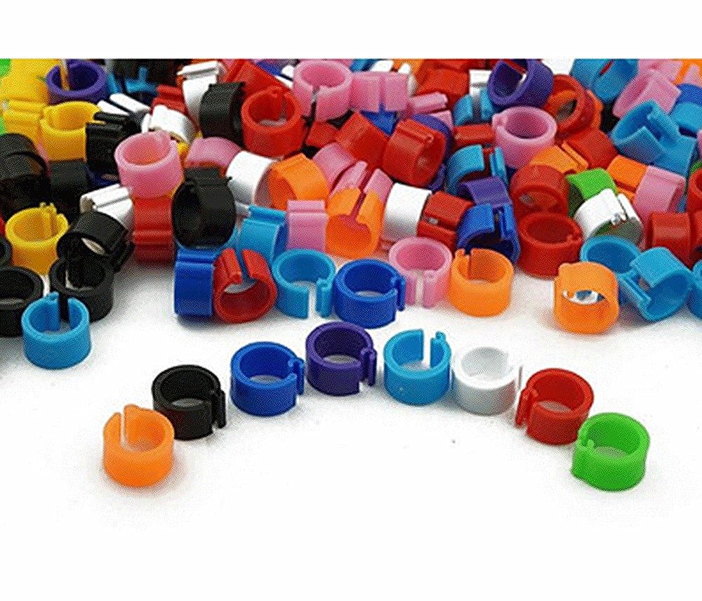 1000pcs/set Bird Rings Leg Bands for Pigeon Parrot Finch Canary Hatch Poultry Rings