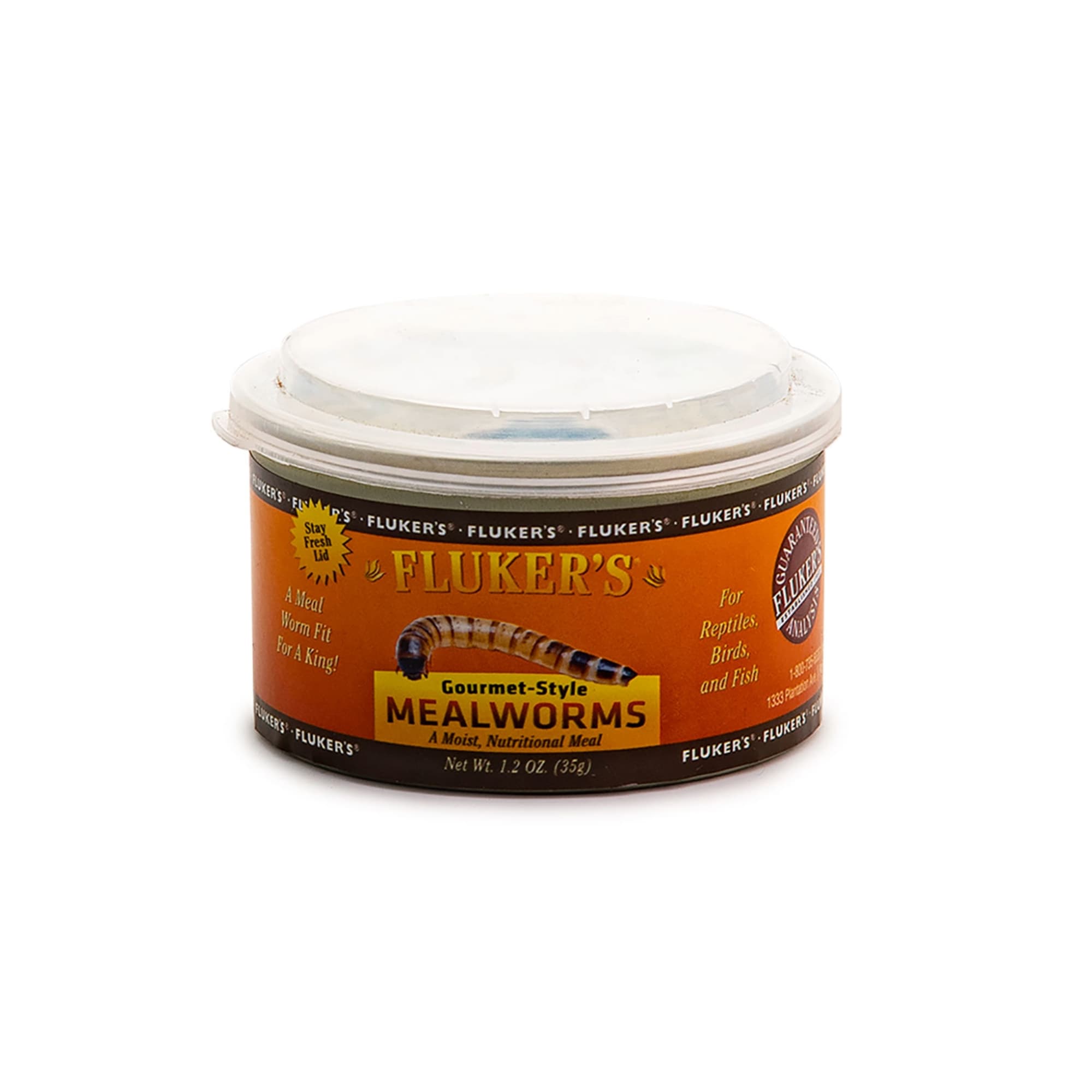 Fluker's Gourmet Style Mealworms Reptile Food, 1.2 oz.