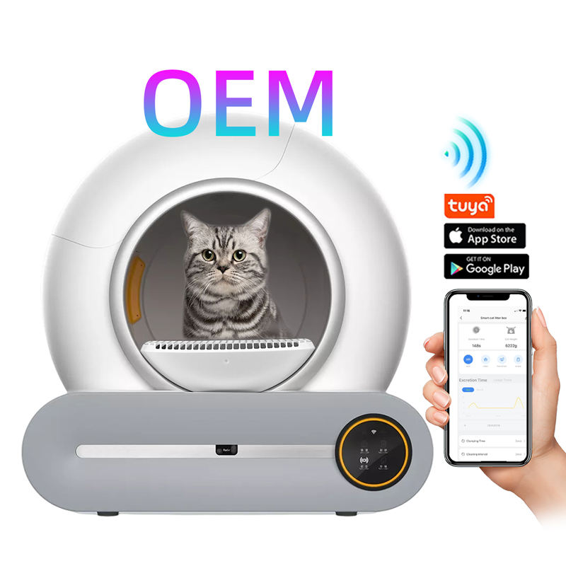 Factory Popular Wholesale Smart Cat Litter Box Intelligent Self Cleaning Fully Enclosed Large Capacity Cat Automatic Litter Box