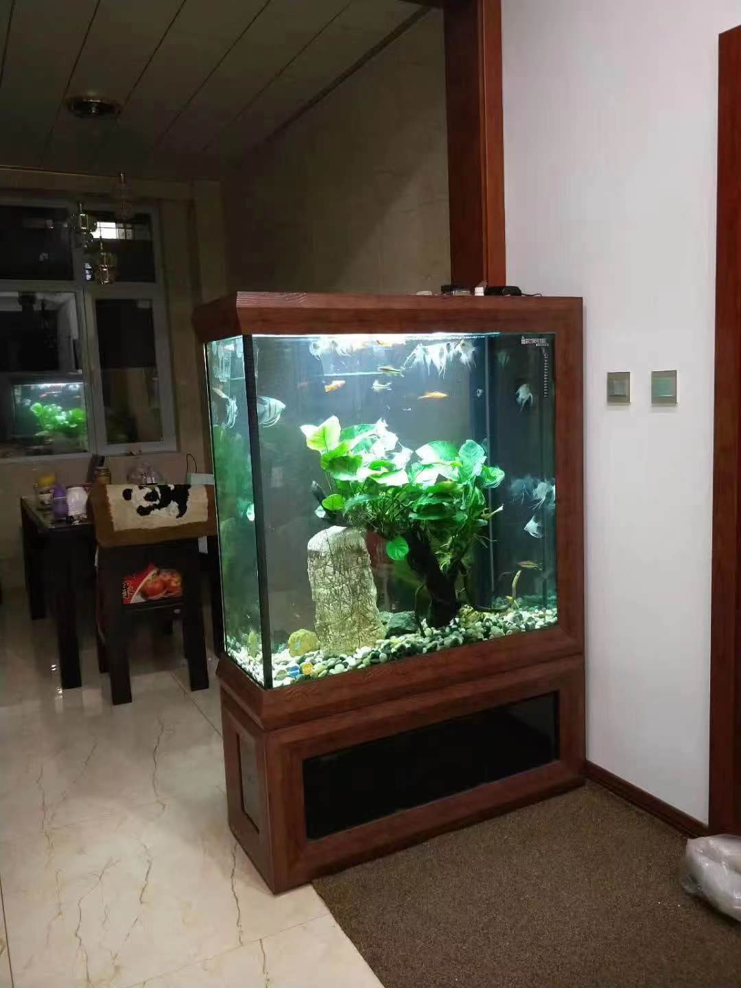 Tv Stand Aquarium Fiber Accessories Large Mini Big Wall Mounted Acrylic Decoration 200 Gallon Fish