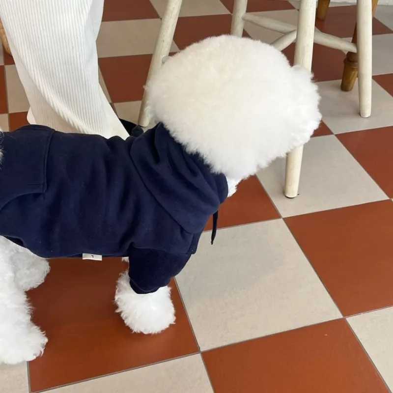 Letter Hoodie Pet Clothing Dogs Fashion Cotton Dog Clothes Costume Small French Bulldog Print Spring Autumn Gary Boy MascotasXJ241125