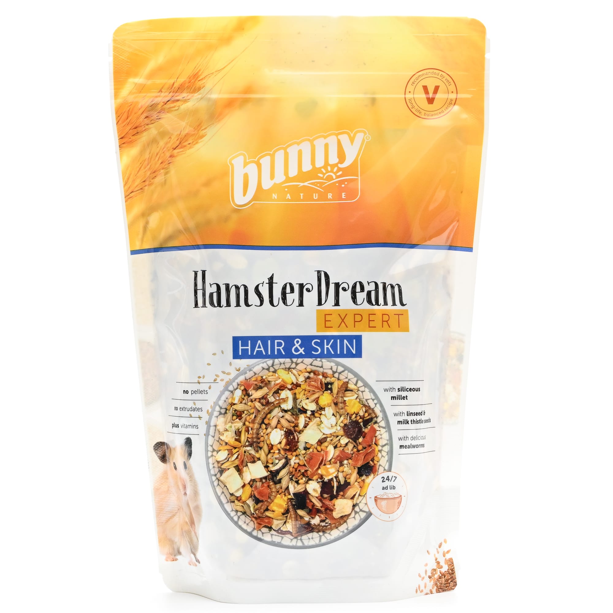 Bunny Nature Hamster Dream Expert Hair & Skin Dry Food, 500 Gram