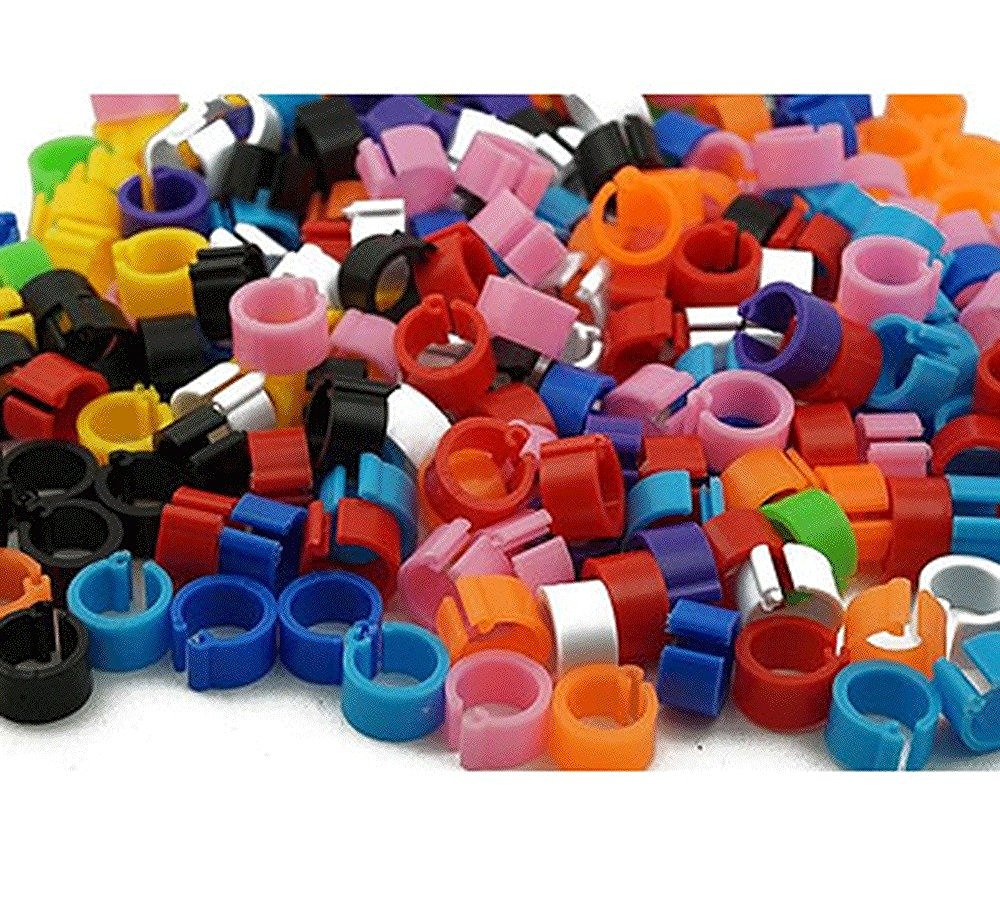 1000pcs/set Bird Rings Leg Bands for Pigeon Parrot Finch Canary Hatch Poultry Rings