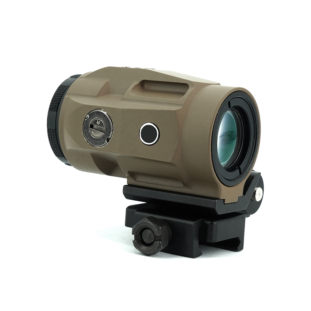 Airsoft JULIET3 3X MAGNIFIER Sight Push Button Mount with Spacers For Air Arms Rifle Fit for Picatinny Weaver Rail