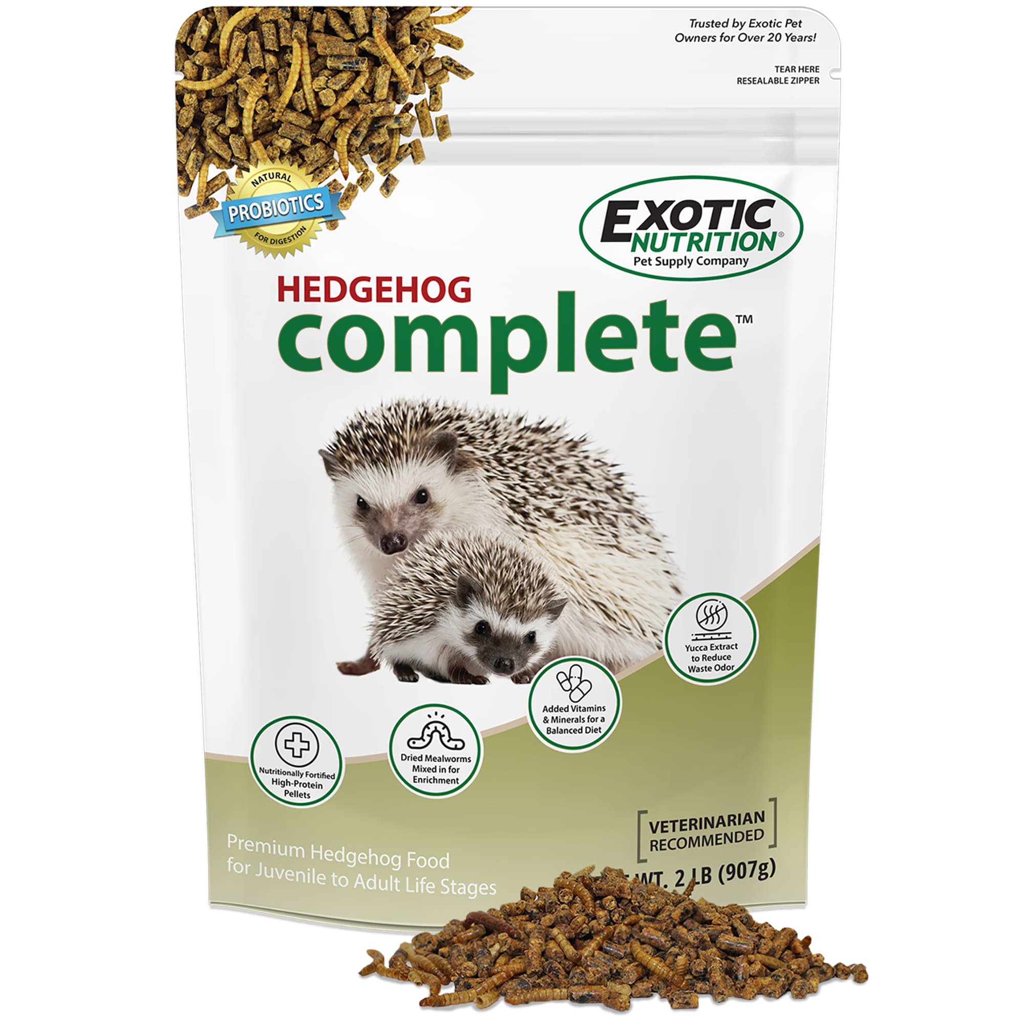 Exotic Nutrition Hedgehog Complete Hedgehog Food, 2 lbs.
