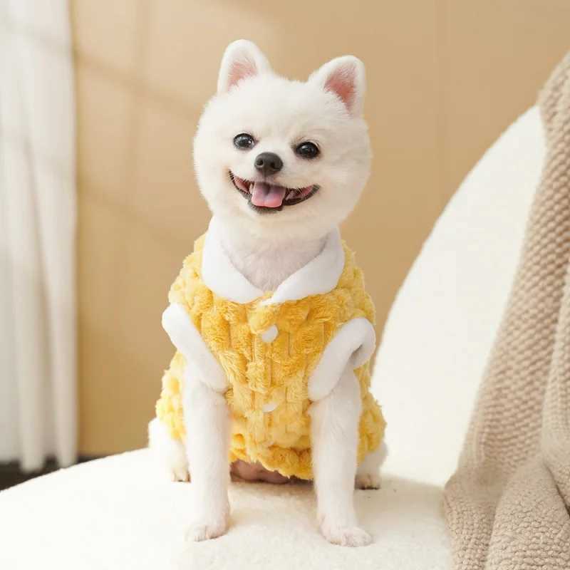 Winter Pet Dog Vest Jacket Fleece Warm Dog Clothes Fashion Puppy Coat Soft Cat Overcoat Pet Jacket Coat Chihuahua Dog CostumesXJ241125