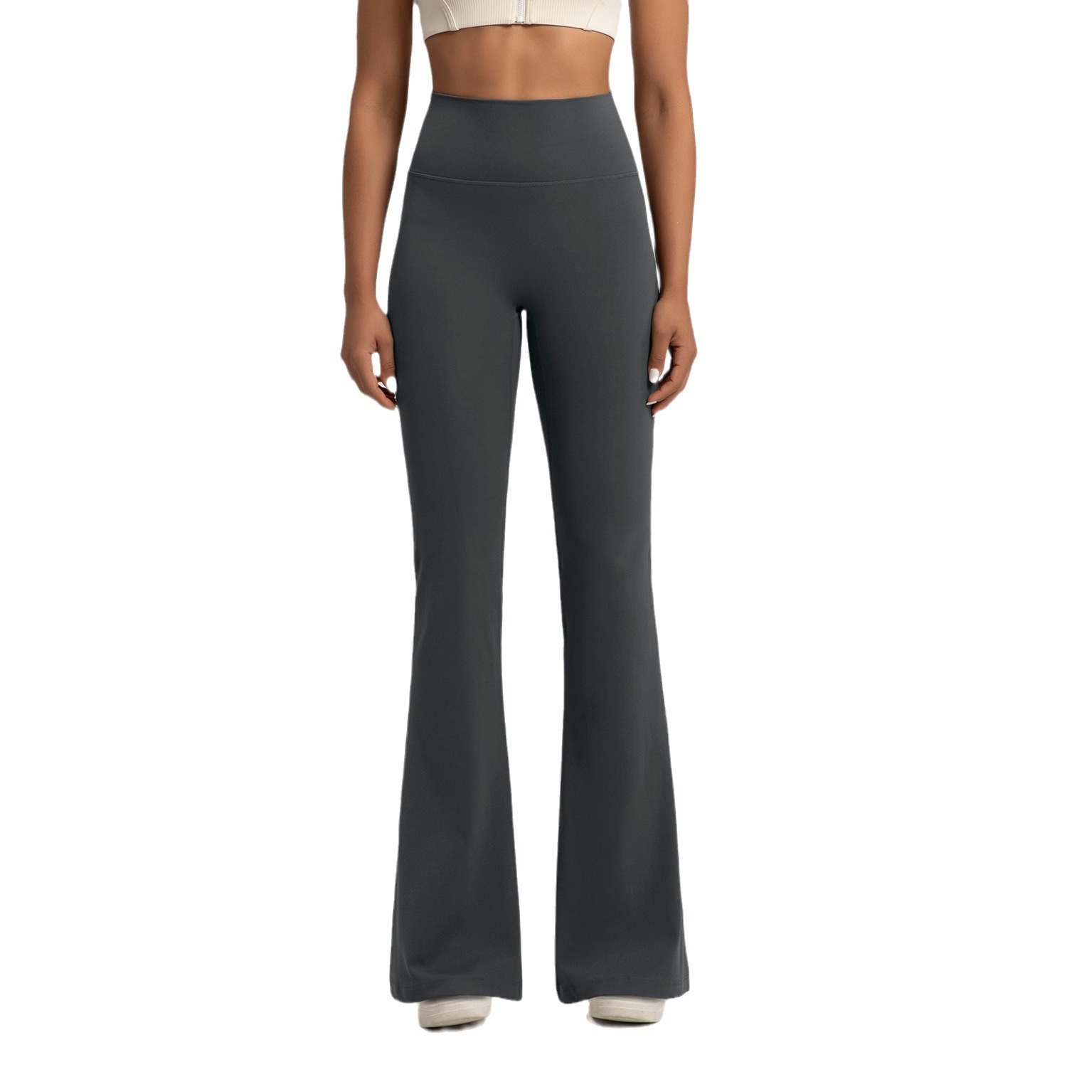 Autumn/winter Velvet Wide Leg For Women, Thickened, Naked, High Waist, Micro Pull Sports Fitness Yoga Pants