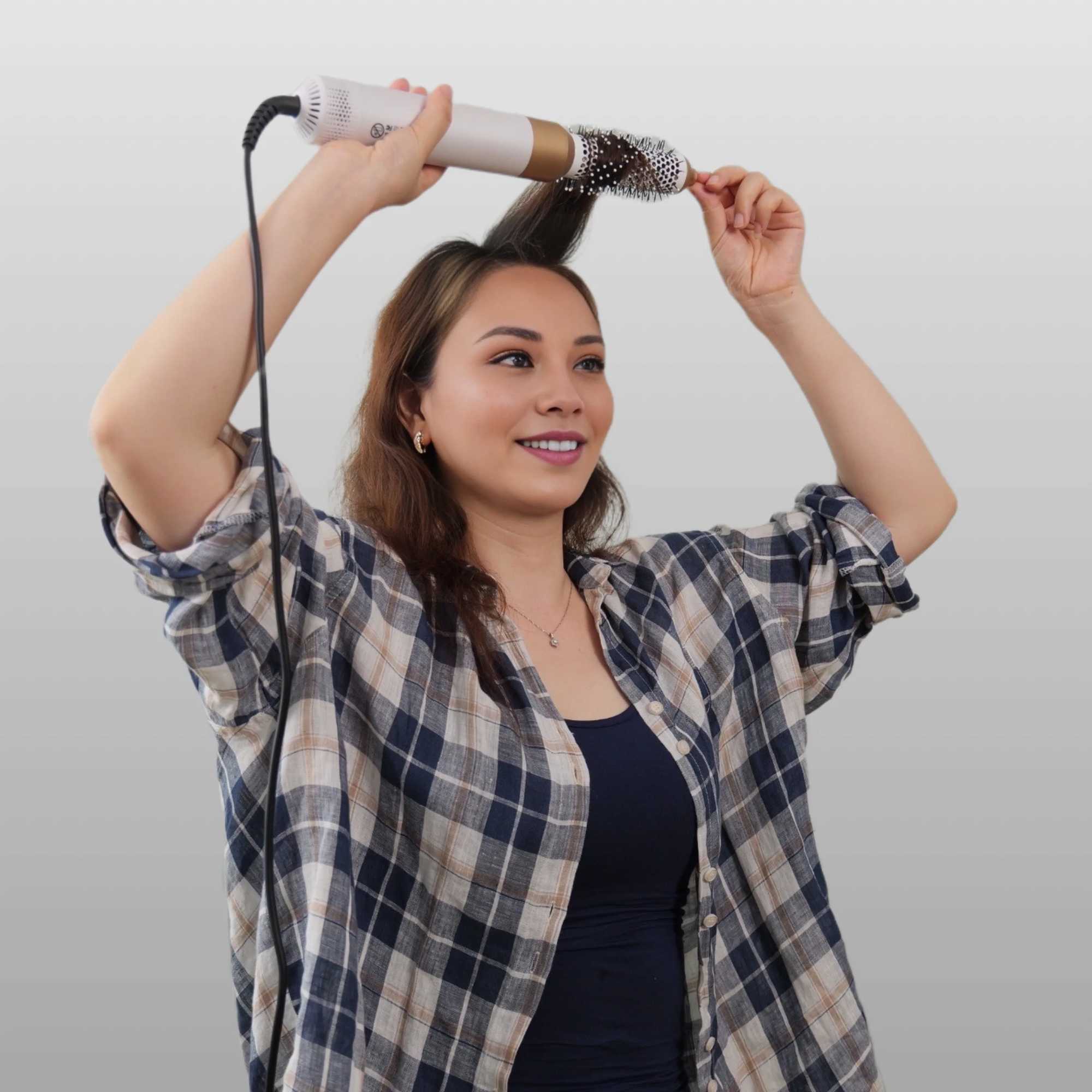 5-in-1 hair dryer with curling iron hair straightener hair brush hair dryer multi styling machine W241125