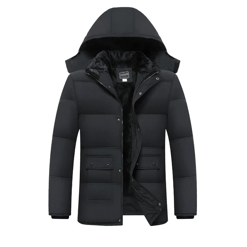 Winter Coat Men Fashion Mens Parkas Thicken Male Thick Warm Hooded Windproof Man Jacket for Clothes Parka 241112